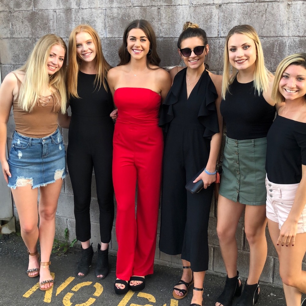 RED JUMP SUIT - WORN ONCE